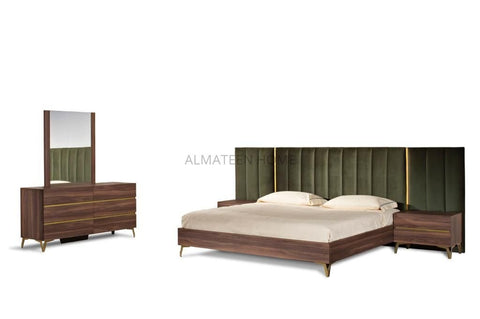Lyon Bed Set with Dresser and Side Tables
