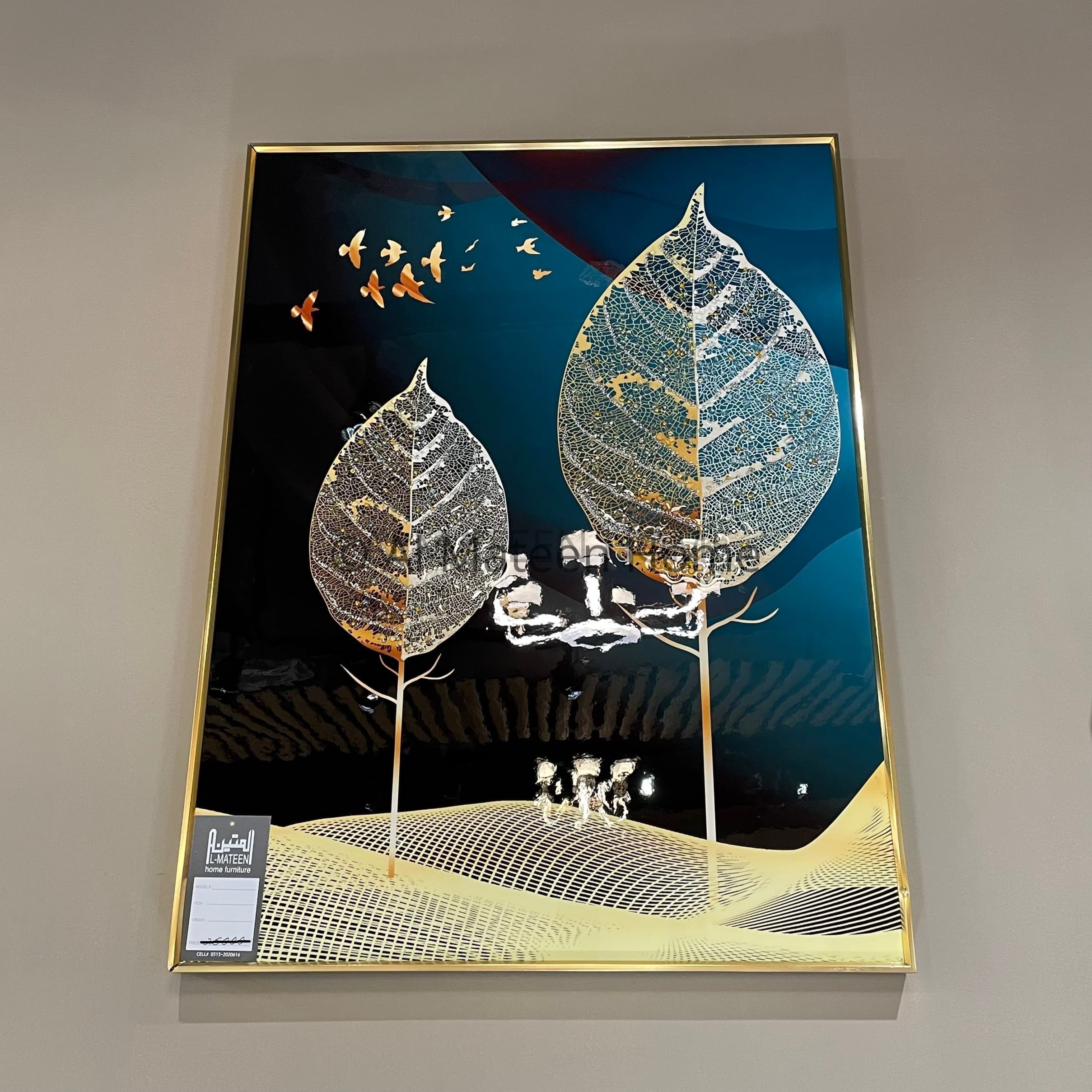 abstract-crystal-porcelain-painting-floating-frame-wall-hangings-h-04-1- AL Mateen Home
