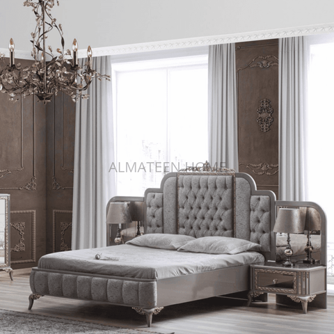 safir-bedroom-set-with-king-size-bed-dresser-sliding-wardrobe-and-side-tables-turkish-1- AL-Mateen Home