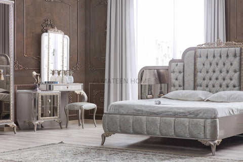 safir-bedroom-set-with-king-size-bed-dresser-sliding-wardrobe-and-side-tables-turkish-2- AL-Mateen Home