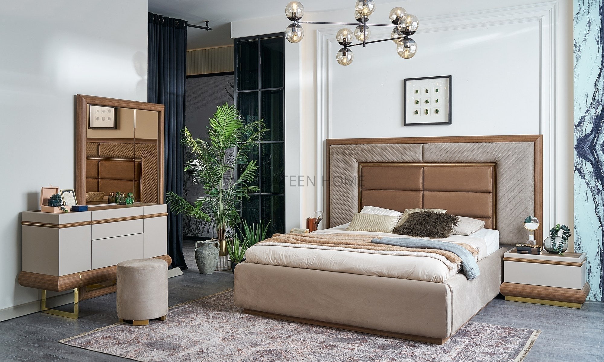 turkish-maya-bedroom-set-with-king-size-bed-dresser-wardrobe-and-side-tables-6- AL-Mateen Home