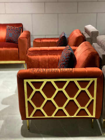 venice-rust-jaguar-sofa-set-with-textured-velvet-3- AL Mateen Home
